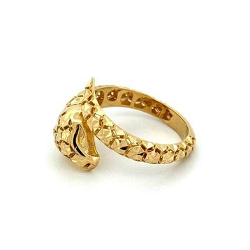 Handmade - Bague - Serpente - 3.2 g - 18 carats Or jaune