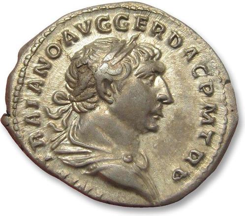 Empire romain. Trajan (98-117 apr. J.-C.). Denarius Rome, Postzegels en Munten, Munten | Europa | Niet-Euromunten