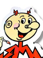 Reddy Kilowatt - Emaille plaat - XL - Emaille
