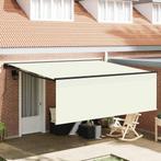 vidaXL Inklapbare Luifel Crème 400 × 300 cm Polyester en, Tuin en Terras, Verzenden, Nieuw