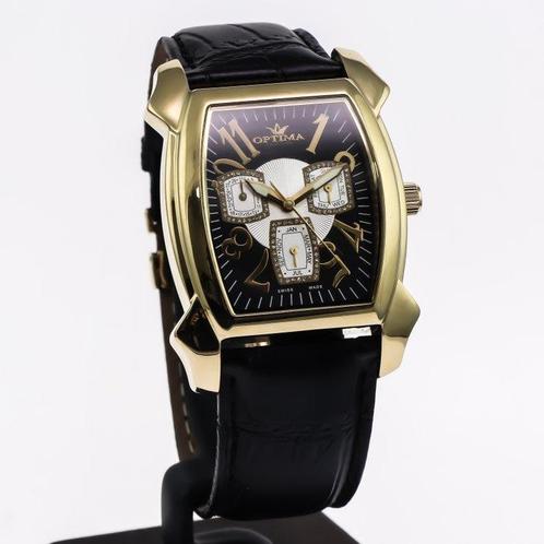 Optima - Swiss Made - OSM157-GL-3 - Sans Prix de Réserve -, Handtassen en Accessoires, Horloges | Heren