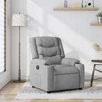 vidaXL Fauteuil inclinable Gris clair Tissu, Maison & Meubles, Verzenden, Neuf