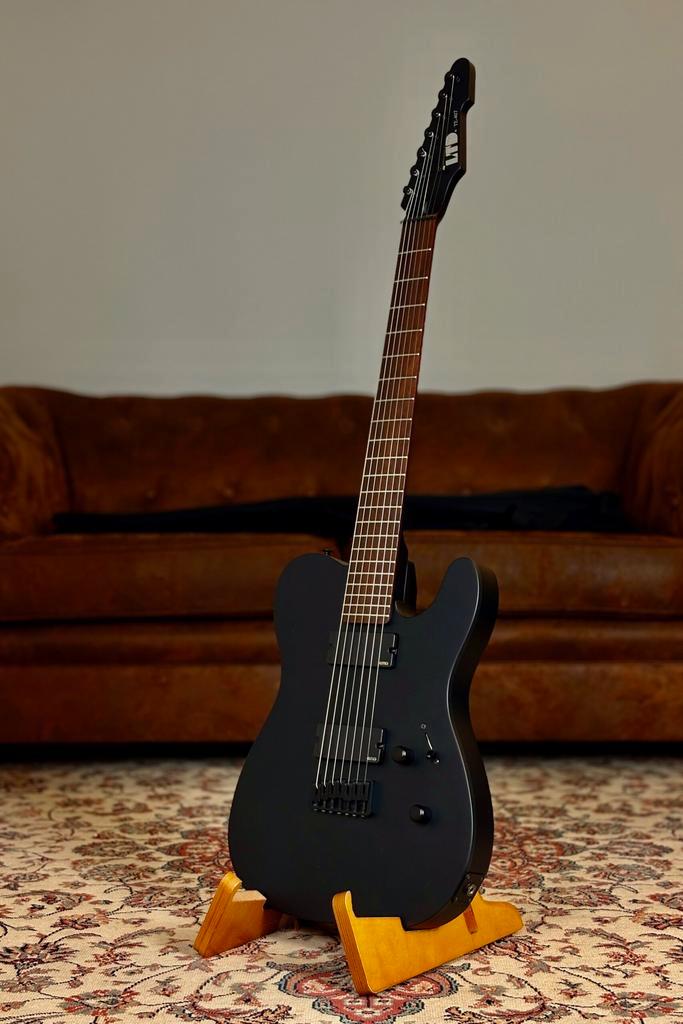 ESP LTD TE-407 | Black Satin, Muziek en Instrumenten, Snaarinstrumenten | Gitaren | Elektrisch, Verzenden