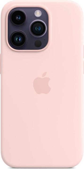 Apple 14 Pro Max Silicone Case - Chalk Pink Telefoonhoesjes