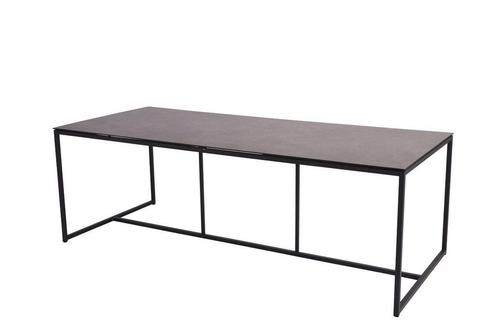 4 Seasons Outdoor Quatro tafel met HPL blad dark grey 220 cm, Tuin en Terras, Tuinsets en Loungesets