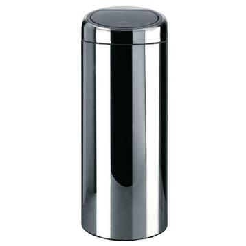 Poubelle touch Touch Bin Anti-empreinte digitale 60 l, Matt Steel