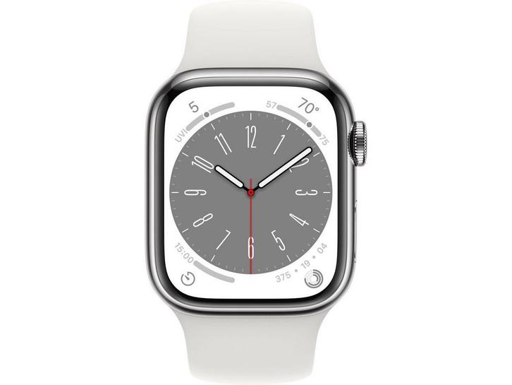 Apple Watch Series 8 - 4G - ECG en Crashdetectie - Zilver, Bijoux, Sacs & Beauté, Montres connectées, Envoi