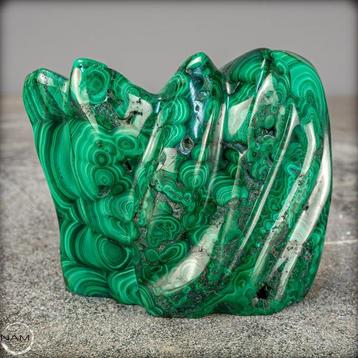 Malachite naturelle et belle Flamme, Qualité supérieure-