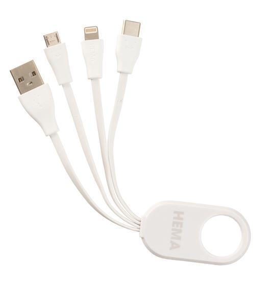 Orkaan kiespijn Laster ② HEMA USB Laadkabel Micro, 8-pin En Type C. — Électricité & Câbles —  2ememain
