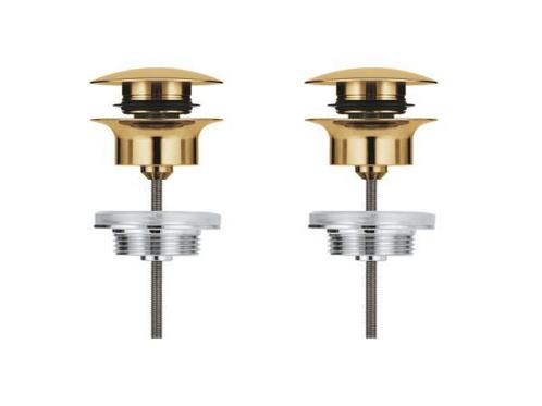 Veiling - 2x Grohe afvoergarnituur push-open cool sunrise, Doe-het-zelf en Bouw, Sanitair