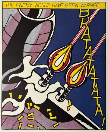 Roy Lichtenstein (after) - As I opened fire Poster, Antiek en Kunst