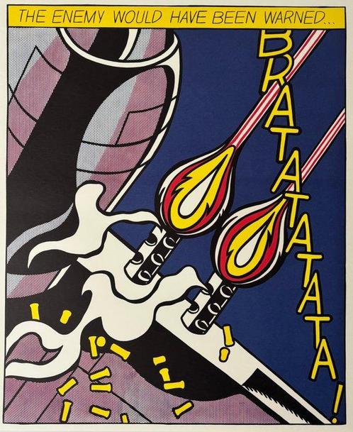 Roy Lichtenstein (after) - As I opened fire Poster, Antiek en Kunst, Kunst | Schilderijen | Modern