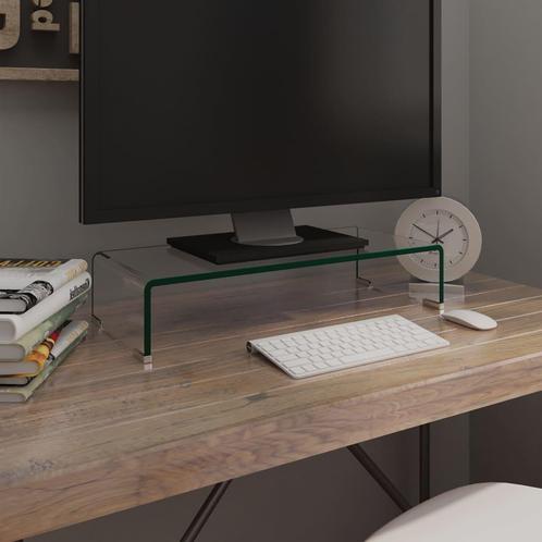 vidaXL TV-meubel/monitorverhoger transparant 60x25x11 cm, Huis en Inrichting, Kasten |Televisiemeubels, Nieuw, Verzenden