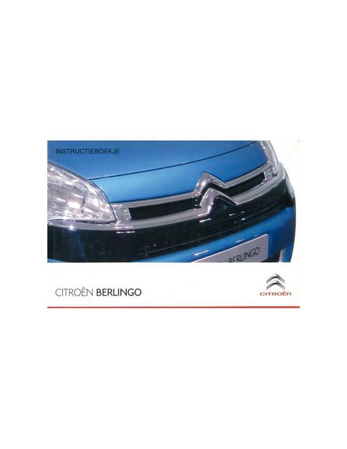 2012 CITROEN BERLINGO INSTRUCTIEBOEKJE NEDERLANDS, Autos : Divers, Modes d'emploi & Notices d'utilisation, Enlèvement ou Envoi