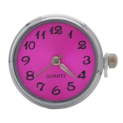 Fako Bijoux® - Click Button Horloge - Fuchsia, Handtassen en Accessoires, Horloges | Dames, Verzenden