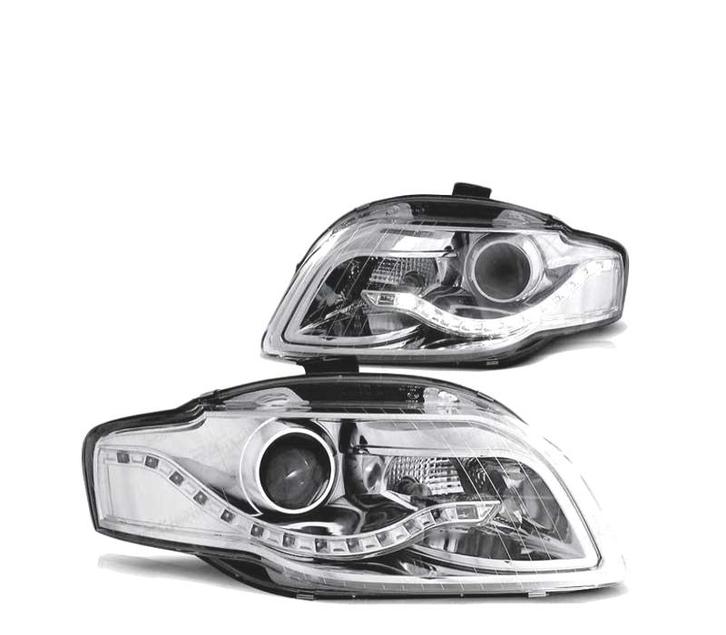 Phares Led Pour Audi A4 B7 04-08 Chromé, Autos : Pièces & Accessoires, Éclairage, Envoi