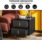 2dekans | SoBuy Bijzetkastje - Nachtkastje met 2, Huis en Inrichting, Ophalen of Verzenden, Nieuw