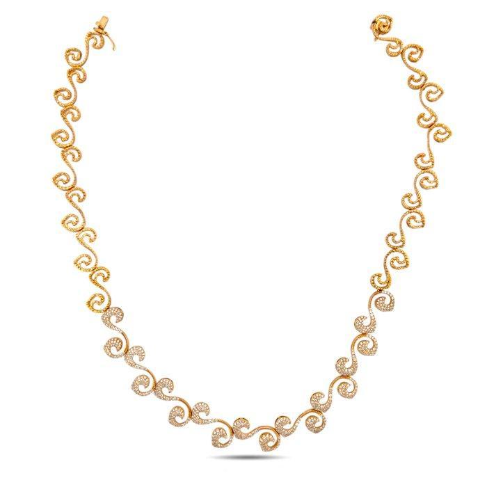 Halsketting - 18 karaat Exclusieve 18K roségouden ketting, Bijoux, Sacs & Beauté, Colliers