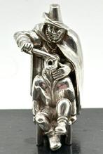 No reserve-Grote en zeer zware zilveren miniatuur Barbier