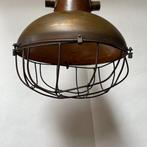 Plafondlamp - Koper, Messing - koperen messing fabriek lamp