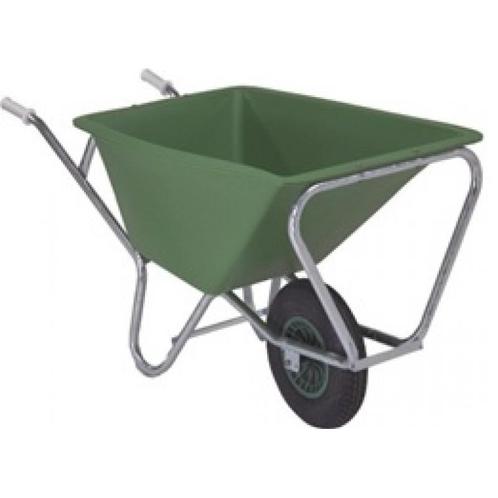 Kruiwagen kunststof bak 160liter verzinkt onderstel stalen, Tuin en Terras, Kruiwagens