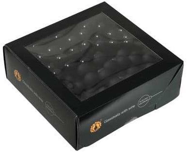 Balletjes op draad kerstballen combi zwart 2 cm doos 144, Maison & Meubles, Accessoires pour la Maison | Plantes & Fleurs artificielles