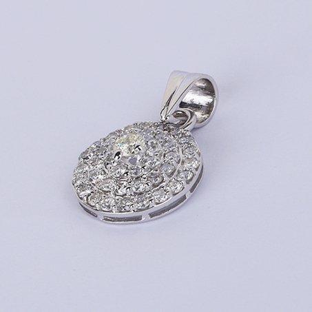 Hanger - 14 karaat Witgoud - 1.98ct. tw. Diamant, Bijoux, Sacs & Beauté, Bijoux anciens