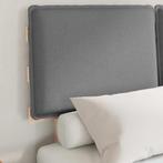 vidaXL Bedframe met Gevoerde Hoofdbord Lichtgrijs 120 x 200, Verzenden, Nieuw