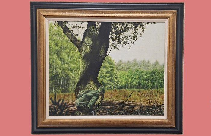 Theo Ariaens (XX) - De jacht, Antiek en Kunst, Kunst | Schilderijen | Klassiek