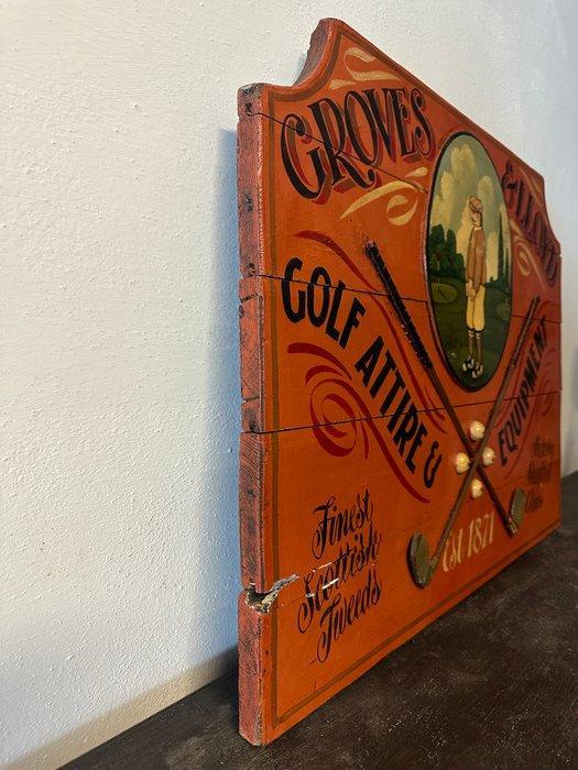 Paneel - Hout - Tijdgebonden reclame, Antiek en Kunst, Curiosa en Brocante