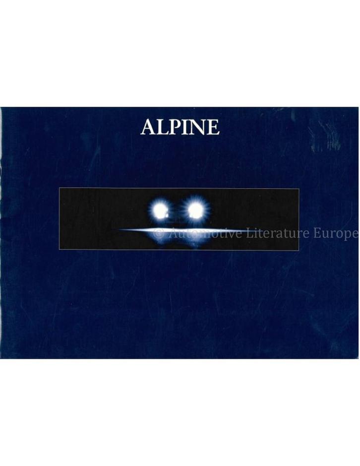 1993 ALPINE A610 TURBO BROCHURE ITALIAANS, Boeken, Auto's | Folders en Tijdschriften