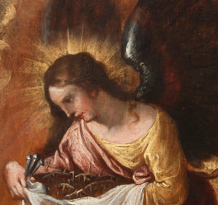 Franse school (XVII) - Ange Portant les Instruments de la, Antiek en Kunst, Kunst | Schilderijen | Klassiek