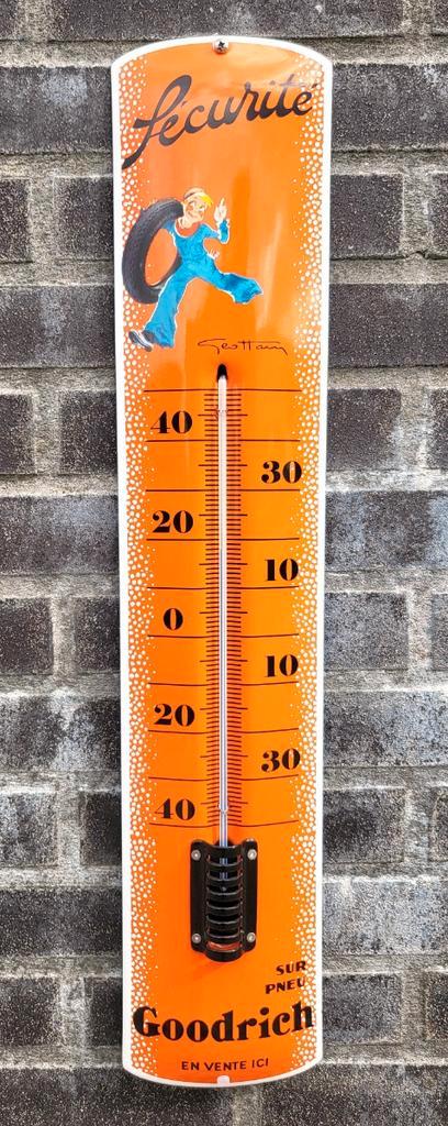 emaille thermometer Goodrich Sécurité EN VENTE ICI, Verzamelen, Merken en Reclamevoorwerpen, Verzenden