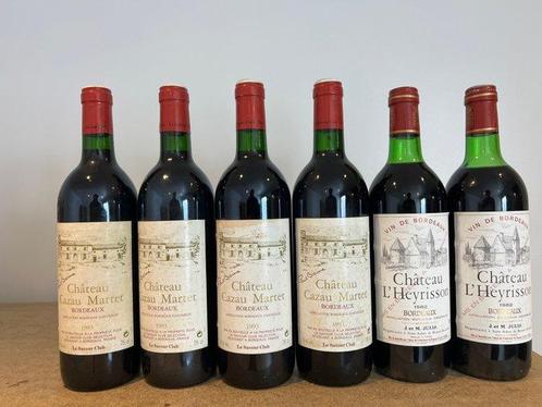 1993 x 4 Château Cazau Martet & 1982 x 2 Château l’, Verzamelen, Wijnen