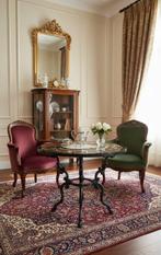 Pietra Dura - Tafel - Marmer, Gietijzer