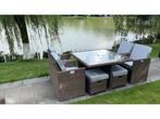 Veiling - Diningset / Tuinset incl. kussens 9-delig, Jardin & Terrasse