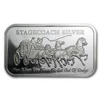 1 Troy Ounce - Argent .999 - 4 x 1/4 oz Stagecoach, Timbres & Monnaies, Métaux nobles & Lingots