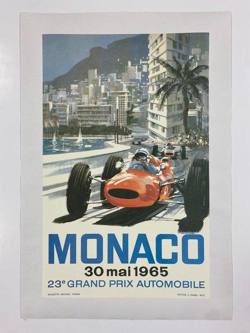 Michael Turner - MONACO 1965 - 23° Gran Prix Automobile, Antiek en Kunst, Kunst | Tekeningen en Fotografie