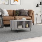 vidaXL Salontafel 60x50x36,5 cm bewerkt hout grijs, Huis en Inrichting, Tafels | Salontafels, Verzenden, Nieuw