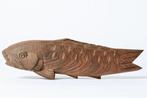 Carp Sculpture – Signed by Yanagisawa Eiichi (), Inami