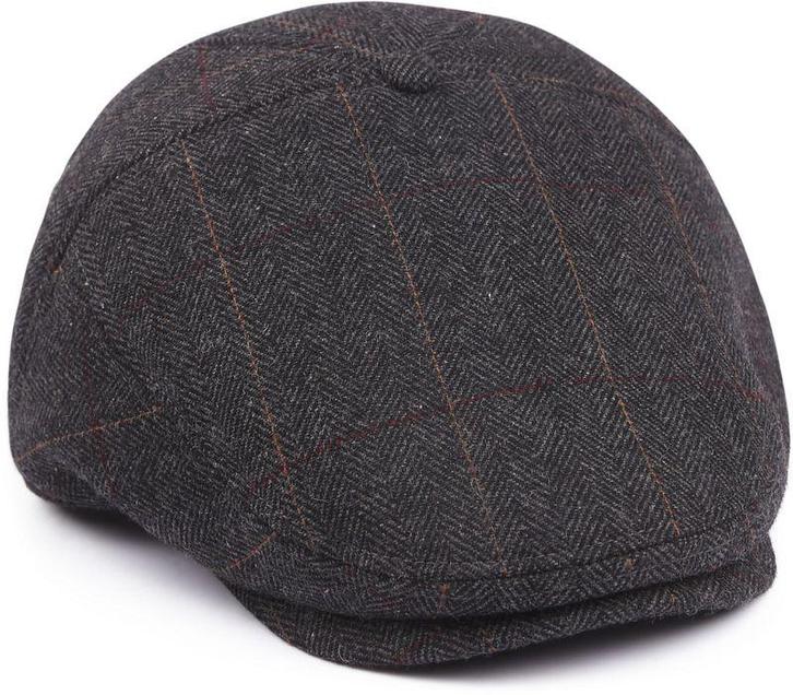 Barts Herringbone Surr Cap Wolmix Charcoal maat M Heren, Kleding | Heren, Hoeden en Petten, Nieuw, Verzenden