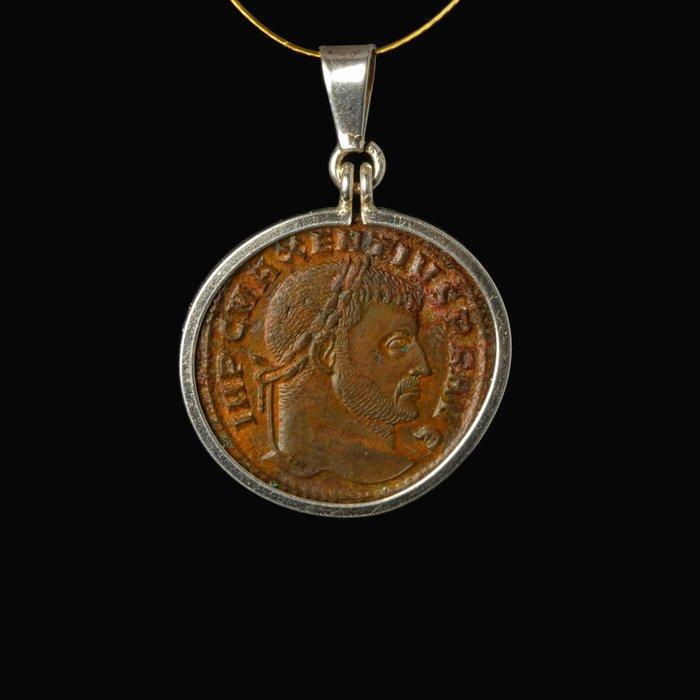 Oud-Romeins, Keizerrijk Muntmedaillon keizer Maxentius De, Antiek en Kunst, Antiek | Overige Antiek