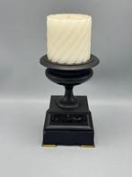 Kaarsenhouder - Marmer - Zwart marmeren Cassolette, Antiek en Kunst