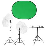 vidaXL Fotostudioset met verlichtingsset en, Audio, Tv en Foto, Fotografie | Fotostudio en Toebehoren, Verzenden, Nieuw