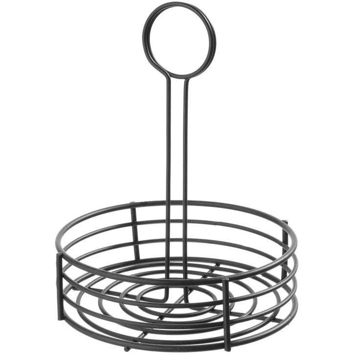Menage | Metaal | Zwart | Rond | Ø165x215(h)mm HENDI, Zakelijke goederen, Horeca | Keukenapparatuur, Nieuw in verpakking, Verzenden
