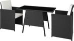 Tweedekans | tectake® - wicker zitgroep voor 2 personen,, Ophalen of Verzenden, Nieuw