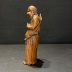 Antiek Chinees Bamboe Lohan beeld - Bamboe - China - Qing, Antiek en Kunst