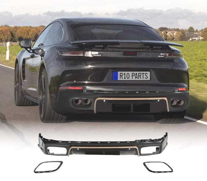 DIFFUSEUR PORSCHE PANAMERA 24-25 NOIR BRILLANT, Auto-onderdelen, Carrosserie, Verzenden