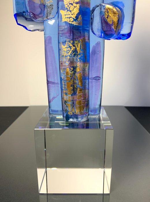 Maxence Parot - Vaas - Unieke sculptuur, 37 cm goud - Glas,, Antiek en Kunst, Antiek | Glaswerk en Kristal