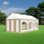 Partytent 3x6  PVC - Premium | Zandkleur / wit, Tuin en Terras, Verzenden, Partytent, Minder dan 4 meter, Nieuw